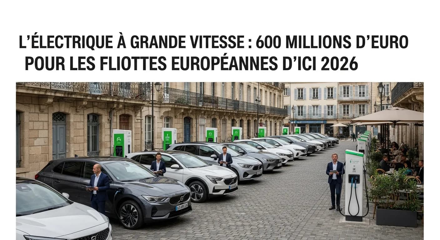 600 M€ pour électrifier les flottes européennes en 2026