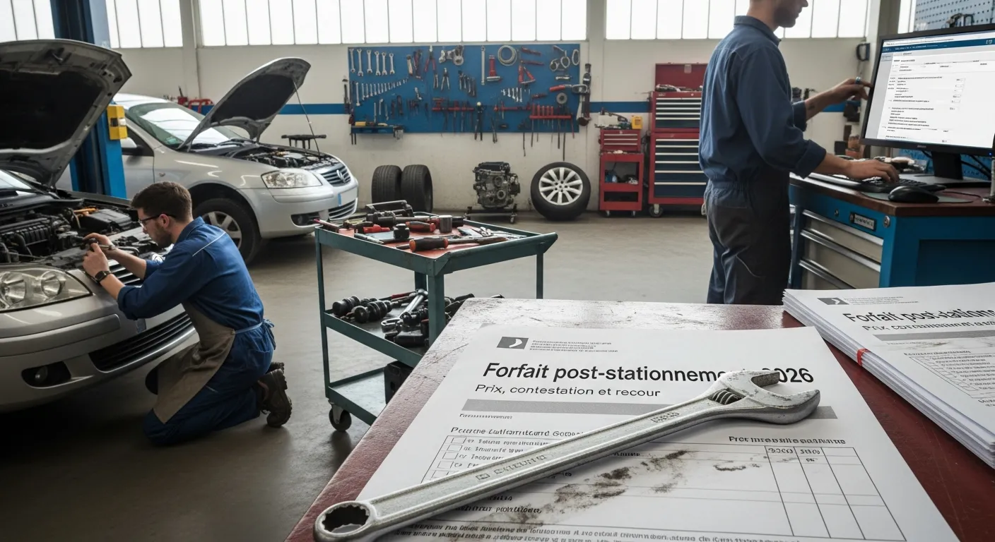 Forfait post-stationnement 2026 : prix, contestation et recours