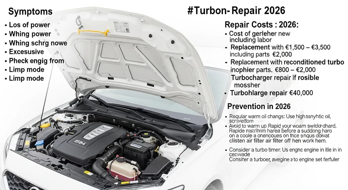 Panne de turbo : symptômes, coût de réparation et comment l'éviter en 2026