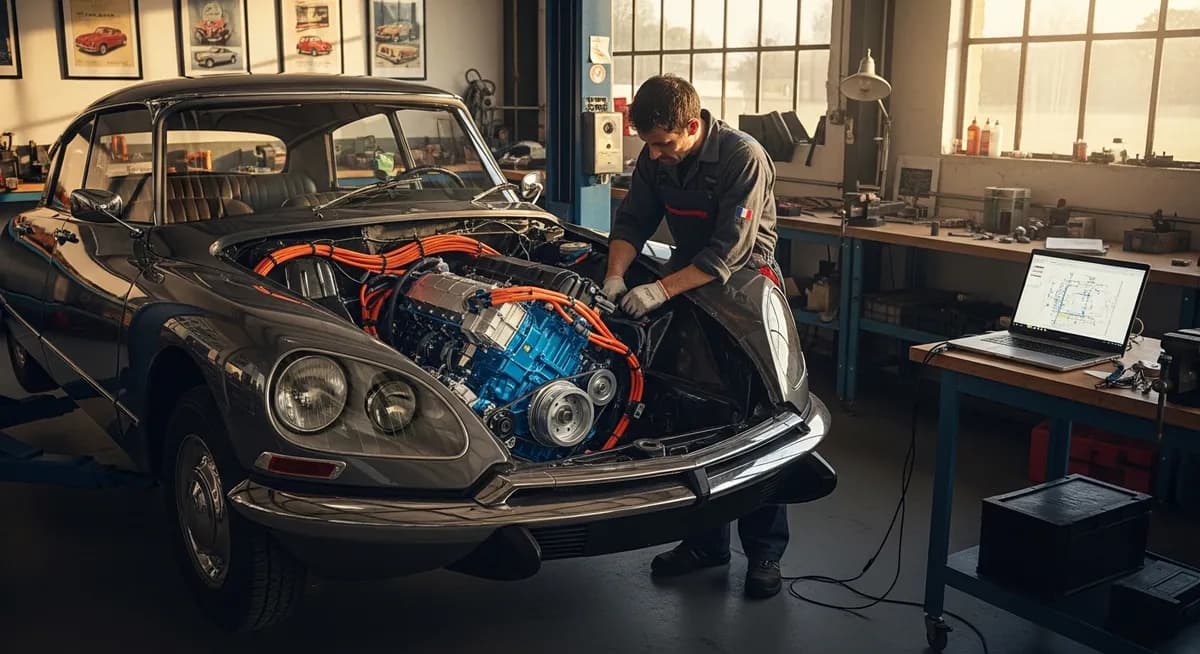 Rétrofit électrique 2026 : transformer sa voiture thermique, prix et aides