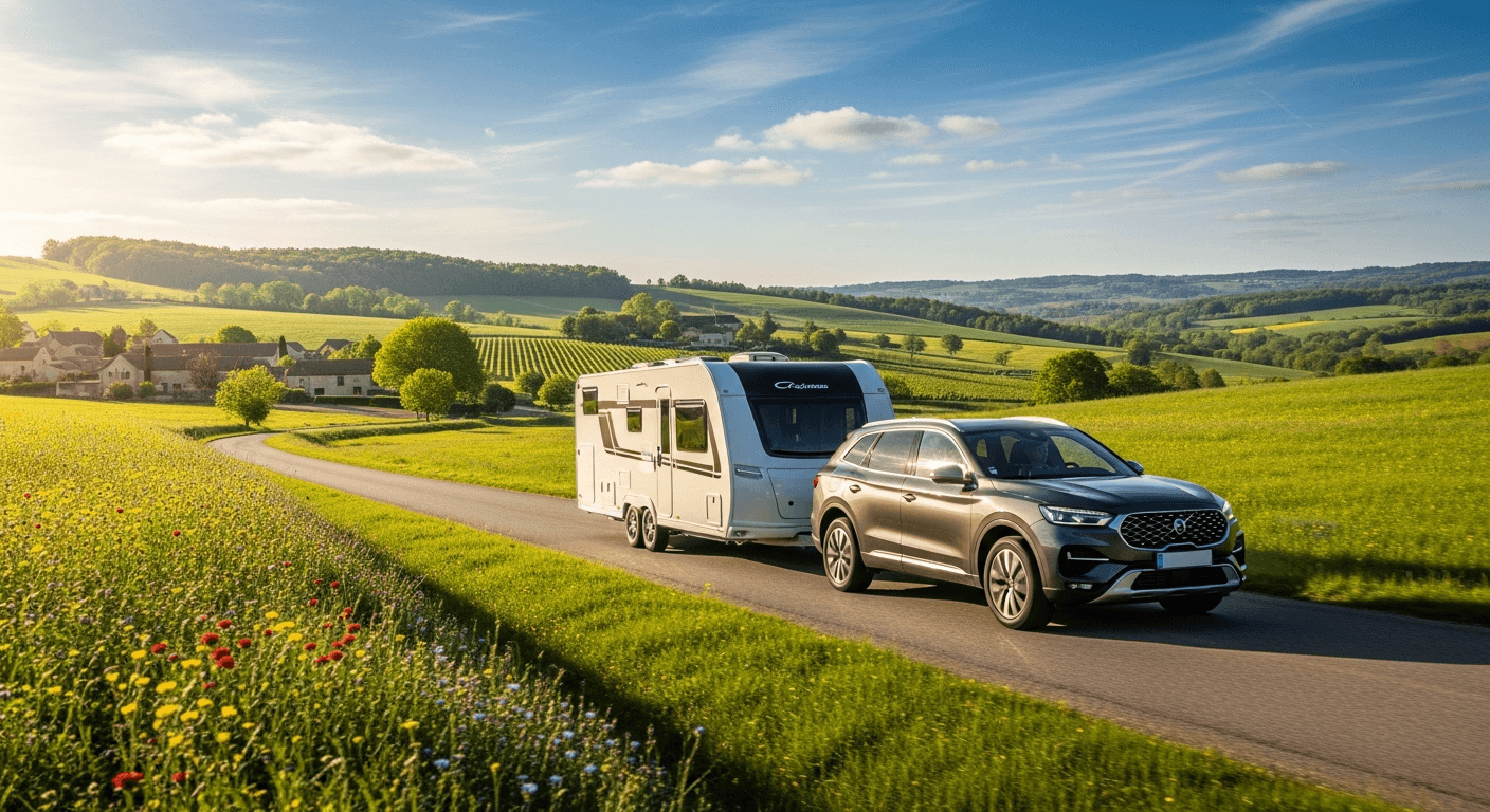Attelage et remorque voiture : permis, PTAC, réglementation et guide complet 2026